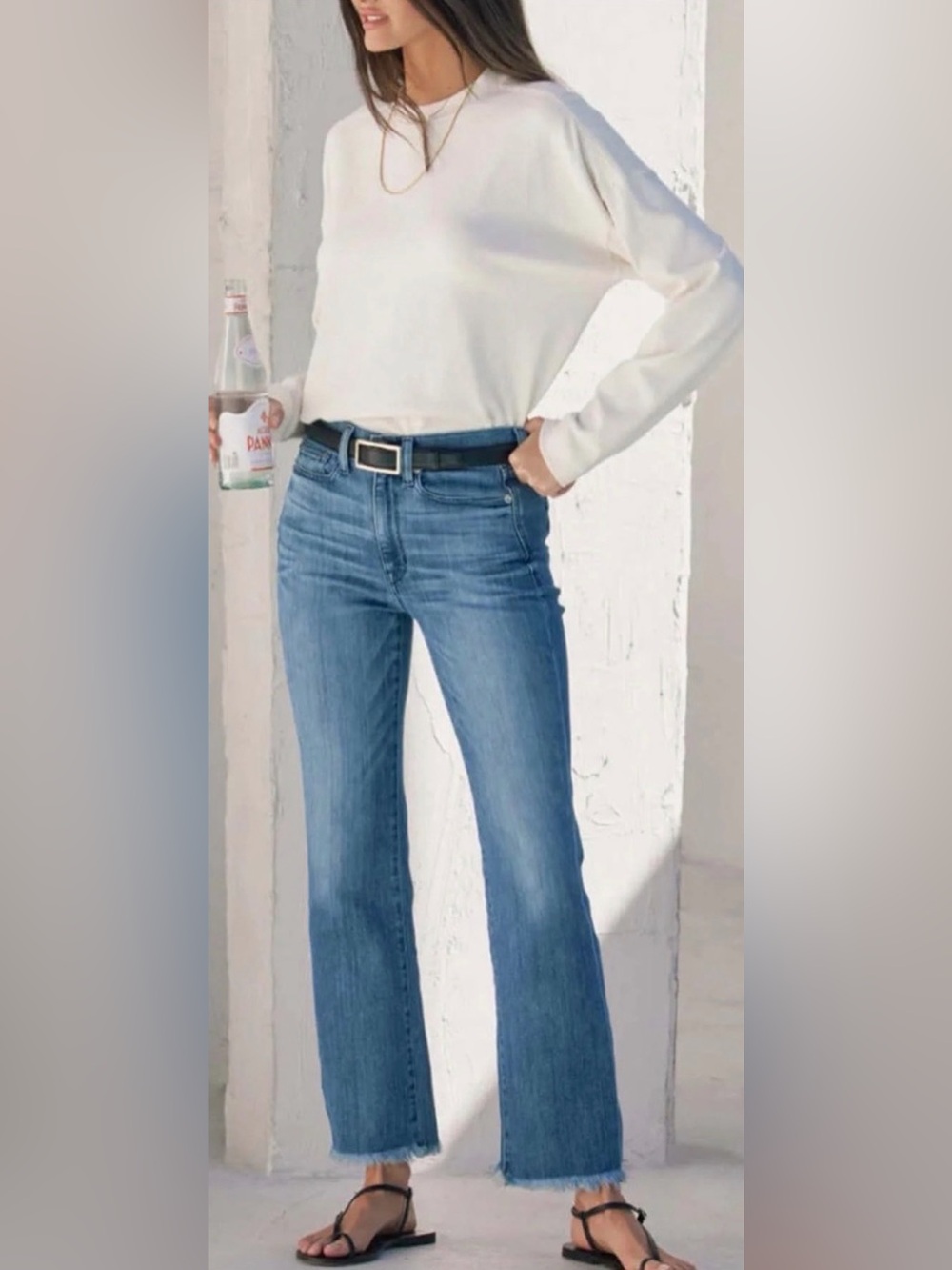 AYR The Pop Classic Mid-Blue Straight-Leg Women’s Jeans Size 30 L